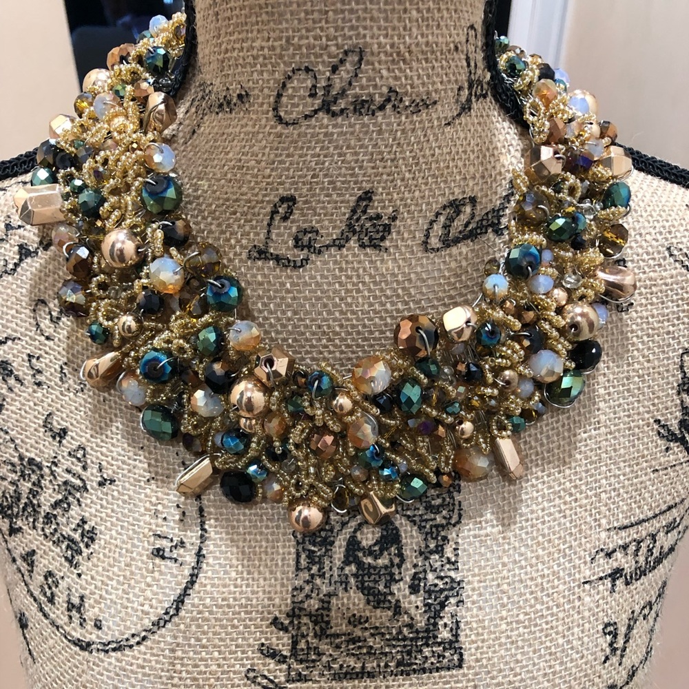 Beaded statement necklace*